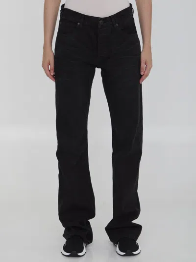 BALENCIAGA LOW WAIST STRAIGHT JEANS
