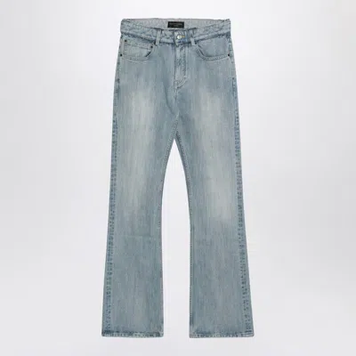 Balenciaga Low-waisted Jeans In Blue