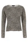Balenciaga Distressed Leopard-print Jersey Sweater