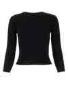 Balenciaga Bb-pattern Open-knit Jumper In Black