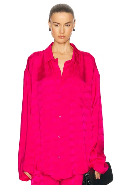 Balenciaga Shirt In Fuxia Viscose In Nude & Neutrals