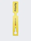 Balenciaga Luggage-tag Keyring In Yellow