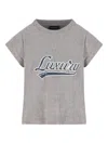 Balenciaga Luxury-script T-shirt In Gray
