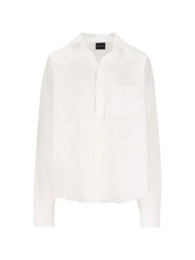 Balenciaga Luxury White Cotton Vareuse For Women
