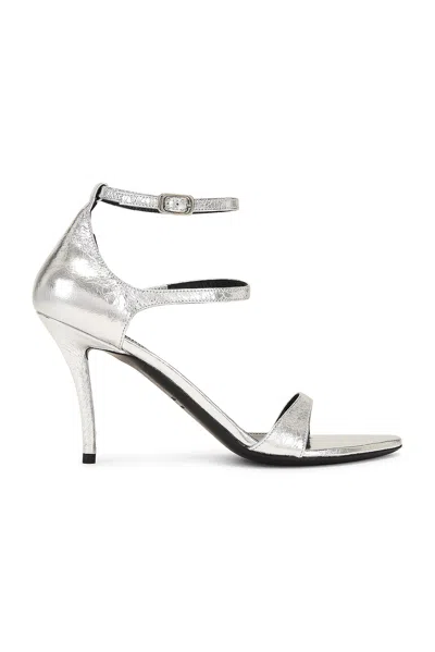 Balenciaga M85 Honey Sandal Heel In Silver