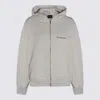 Balenciaga Dirty White Cotton Sweatshirt In Gray