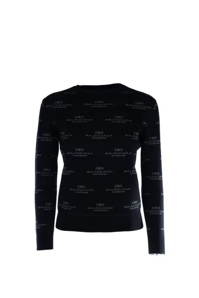Balenciaga Maglieria In Black Grey