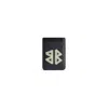 Balenciaga Magnetic Card Holder With Logo In Black