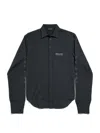 Balenciaga Main Character Artwork Long-sleeved Jersey Polo Shirt Clothing In Black
