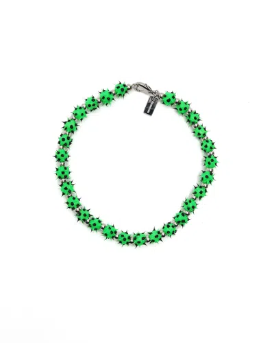 Balenciaga Malibu Ball Choker In Green