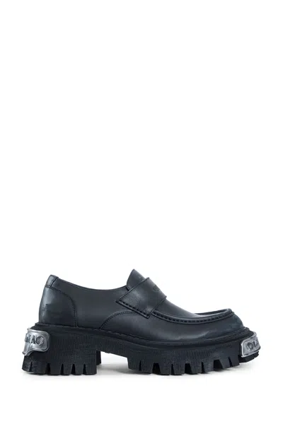 BALENCIAGA MAN BLACK LOAFERS & FLATS