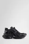 Balenciaga Men Runner Mesh And Leather Sneakers In Black