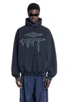 Balenciaga 3b Liquified Black Faded Sweatshirt In Black