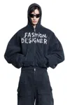 Balenciaga Hooded Casual Jacket In Black