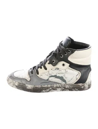 Pre-owned Balenciaga 'marble' Trainer Wedge Sneakers In Multi