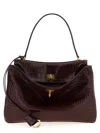 Balenciaga Cocco-print Burgundy Calfskin Medium Rodeo Bag Women In Burgundy