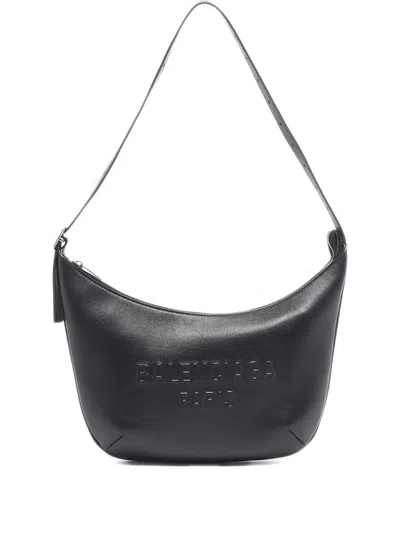 Pre-owned Balenciaga Mary-kate Leather Shoulder Bag In Black
