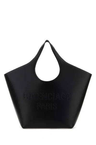 Balenciaga Mary-kate Leather Tote Bag In Black