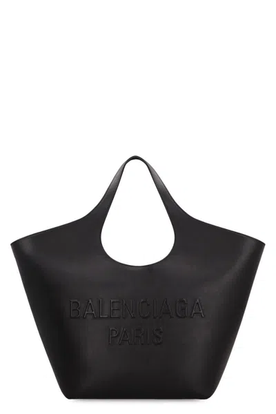 Balenciaga Mary-kate Medium Leather Tote In Black