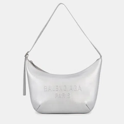 Pre-owned Balenciaga Mary Kate Sling Bag Silver Leather