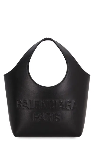 Balenciaga Mary-kate Xs Leather Tote In Black