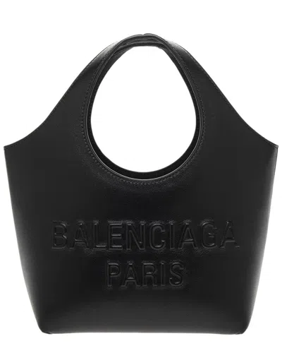 Balenciaga Mary Kate Xs Leather Tote In Black