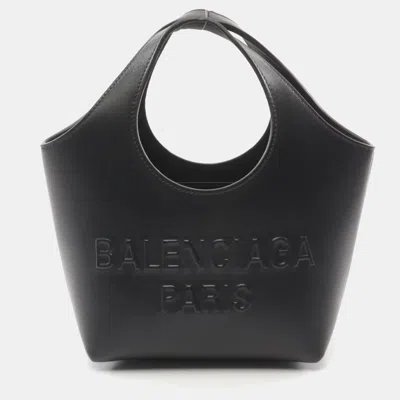 Pre-owned Balenciaga Mary Kate Xs Tote Leather Black Bag