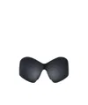 Balenciaga Mask Butterfly-frame Sunglasses In Black