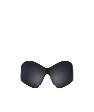 Balenciaga Mask Butterfly-frame Sunglasses In Black