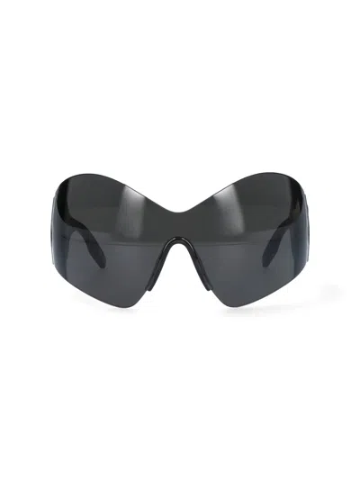 Balenciaga Mask Butterfly Sunglasses In Black