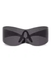 Balenciaga Mask-frame Sunglasses In ブラック