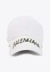 Balenciaga Baseball Cap Curved Brim Structured Eyelet Vents In Brown