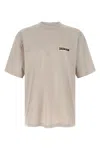 Balenciaga Oversized Logo-print Cotton-jersey T-shirt In Neutral