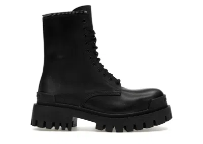 Pre-owned Balenciaga Master Lug Sole Boot (women's) Sneakers In Black