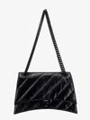 Balenciaga Matelassé Leather Shoulder Bag With Frontal Monogram