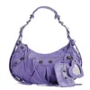 BALENCIAGA MAUVE LEATHER LE CAGOLE SHOULDER BAG