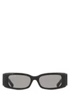 Balenciaga Grey Rectangular Ladies Sunglasses Bb0096s 001 51 In Black