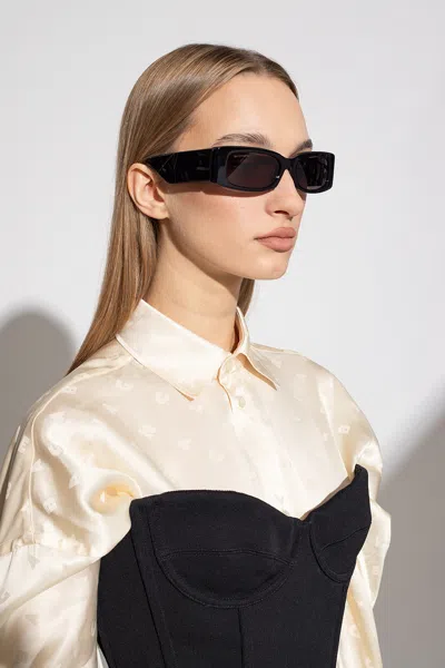 Balenciaga ‘max Rectangle' Sunglasses In Black