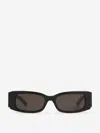 Balenciaga Max Rectangular Sunglasses In Blanc I Negre