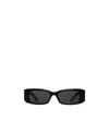 Balenciaga Rectangular Frame Bb Sunglasses In Black