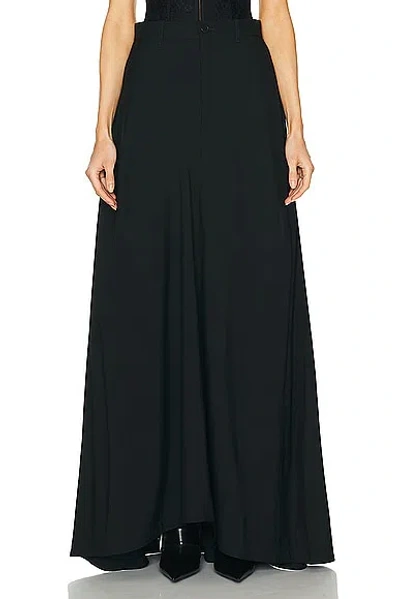 Balenciaga Maxi A Line Skirt In Black