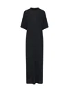 Balenciaga Maxi Cocoon Dress In Black