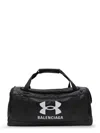 Balenciaga Maxi Logo Leather Duffle Bag In Black