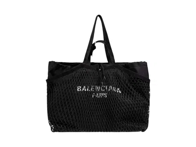 Pre-owned Balenciaga Medium 24/7 Tote Bag In Black/white In Multi