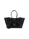 Balenciaga Medium Leather Bel Air Carry All Tote Bag In Black