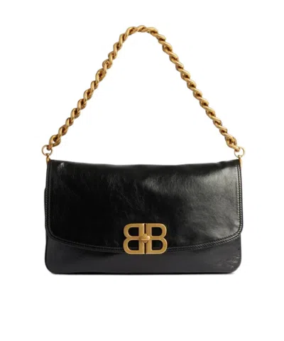 BALENCIAGA BALENCIAGA BB SOFT MEDIUM FLAP SHOULDER BAG