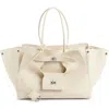 Balenciaga Medium Bel Air Calfskin Leather Tote In 9723 Soya