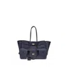 Balenciaga Medium Bel Air Leather Shoulder Bag In Blue