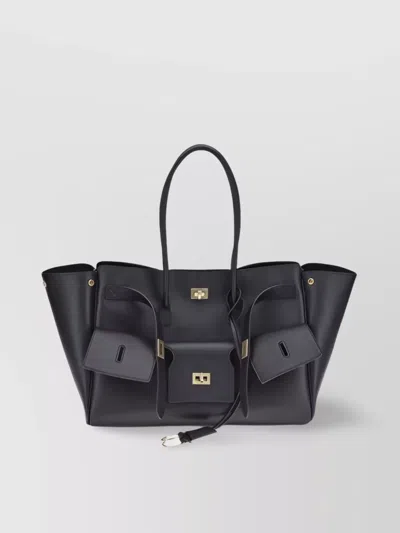 Balenciaga Medium Bel Air Shoulder Bag In Black