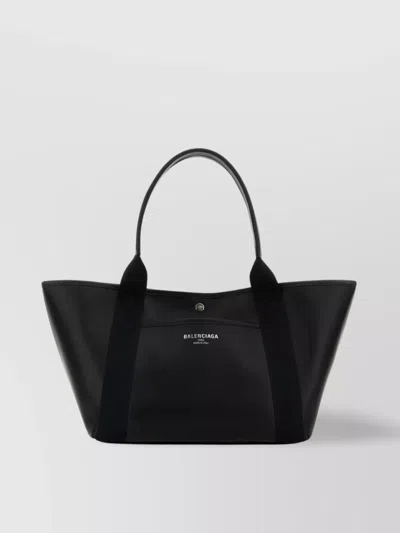 Balenciaga Medium Biarritz Shopping Bag In Black
